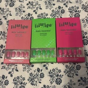 Set of 3 Brand New Nails Red Aspen